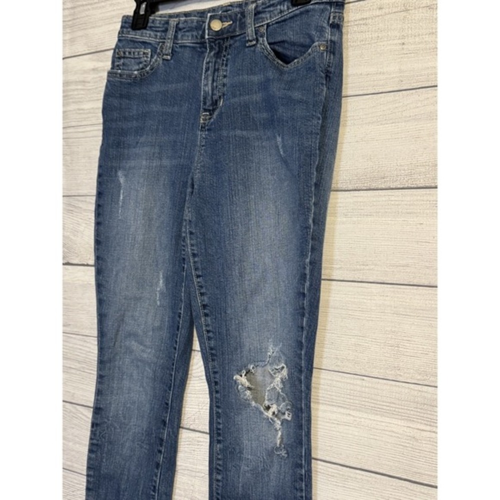 Gap Skinny Jeans Women‎ Size 4 Distressed Medium Wash Stretch Denim - Picture 3 of 8